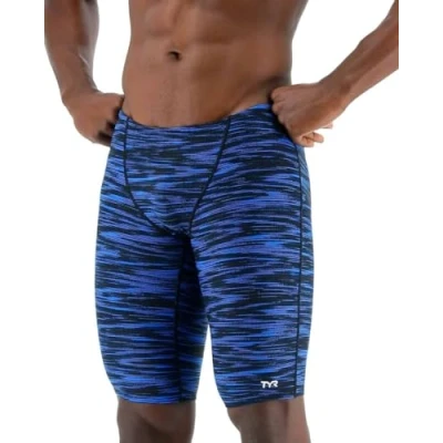 Image de TYR Durafast Elite Athletic Jammer Maillot de Bain, Bleu pétillant, 5 Homme