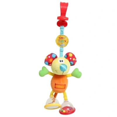 Image de Playgro Dingly Dangly Mimsy hochet avec mirroir Jouet d’évéil bébé 0+ Mois, multi sensoriel pour nourrissons, apprentissage et la stimulation