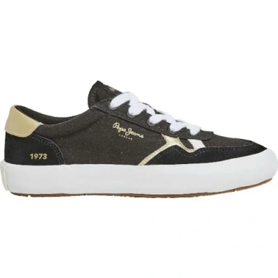 Image de Pepe Jeans Travis Brit W, Baskets Femme, Noir (Noir), 3