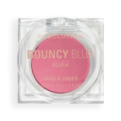 Image de Revolution Bouncy Blur Blush, maquillage joues et lèvres, formule modulable à effet floutant, Blurry Rose, Végan non testé sur les animaux
