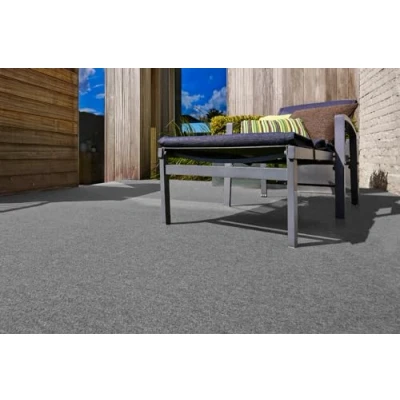 Image de andiamo tappeto in erba artificiale con borchie da utilizzare come rivestimento per balconi o esterni 200 x 100 cm Grigio