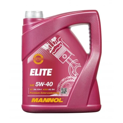 Image de Mannol Elite 5W 40 5I Huile moteur MN7903 5 RENAULT: SCENIC 2, LAGUNA 3, CLIO PEUGEOT: 3008 I, 206+ 3/5 portes, 208 I portes