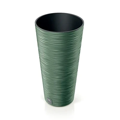 Image de Pot de fleurs rond avec reserve d&#039;eau 7,5 L Vert FURU