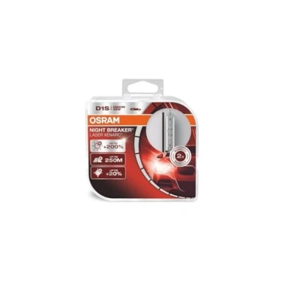 Image de OSRAM XENARC NIGHT BREAKER LASER D1S, luminosité supérieure + 200 %, ampoule xénon HID, lampe à décharge, 66140XNL, boîte carton (1 lampe)