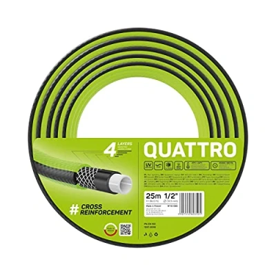 Image de Cellfast Quattro Tuyau d&#039;arrosage, Vert, 1/2&quot;