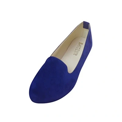 Image de MISSMAO Femme Ballerines Plates Pointue Depolie Casual y Elegante Mode Simple,Saphir Blue,EU 38