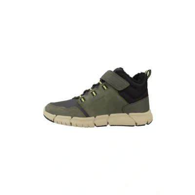 Image de Geox J Flexyper Boy B ABX Bottines à la Cheville, Noir Militaire, 34 EU