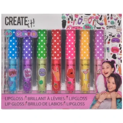 Image de Lip Gloss Scented 1,2 grammes Filles 7 pièces, Multicolore