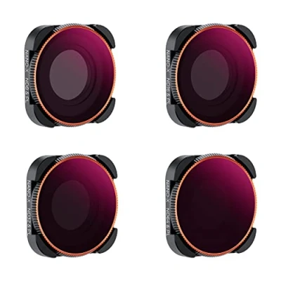 Image de Ensemble de Filtres Caméra d&#039;Action 4 Pièces HD (ND8 PL+ND16 PL+ND32 PL+ND64 PL) , Film Vert Anti reflet pour GOPRO Hero 9 10 11