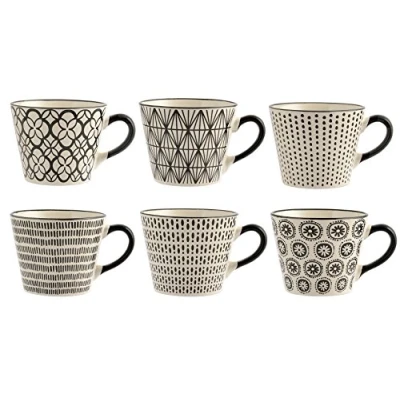 Image de H&amp;h set 6 tazze jumbo vhera in stoneware cc 340