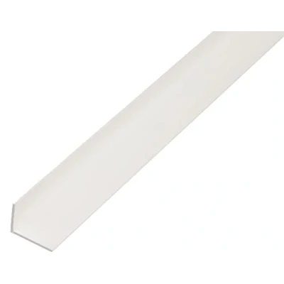 Image de Alberts 479220 Cornière plastique, en blanc 1000 x 20 10 mm