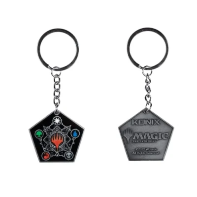 Image de Konix Magic The Gathering Porte clés Motif 5 couleurs Noir