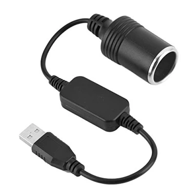 Image de Cuifati Port USB à 12 V Voiture Allume Cigarette Prise Femelle Convertisseur Adaptateur Cordon