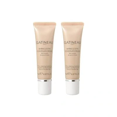 Image de Gatineau Perfection Ultime Miracle Crème contour des yeux, dissimule les cernes, hydratante avec acide hyaluronique et vitamine E (11 ml x 2)