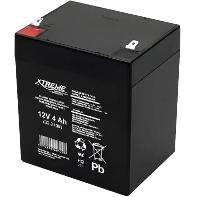 Image de Batterie au gel 12V 4Ah Xtreme motos, quad, jouets, bateaux, caravanes, caisse