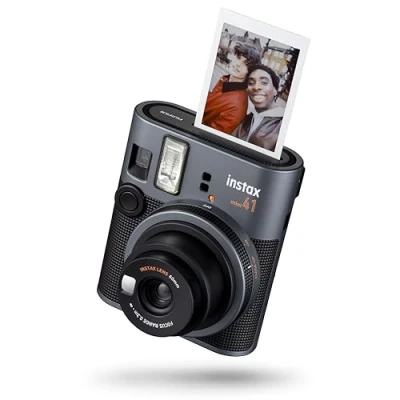 Image de instax Mini 41 Appareil Photo instantané avec Exposition Automatique, Flash intégré, Objectif Selfie et Mode Gros Plan, Design Classique Qui utilise Tous Les Films