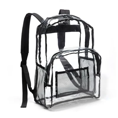 Image de Amazon Basics Sac à dos d&#039;école, Transparent