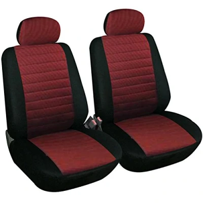 Image de WOLTU Housse de siège Noir Rouge Universelle Fait Polyester,2 pièces 7233 2