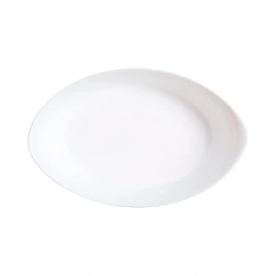 Image de Luminarc Plat ovale Blanc Smart Cuisine Carine 250C à Four en Verre Innovant Léger et Extra Résistant Nettoyage Facile Fabrication France Dimensions 21x13 cm