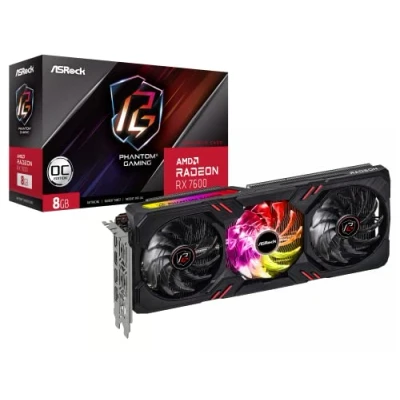 Image de ASRock Radeon RX 7600 Phantom Gaming 8GO, 8192 MB GDDR6
