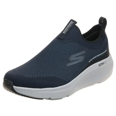 Image de Skechers Homme Go Run Elevate Baskets, Textile synthétique Bleu Marine, 47 EU