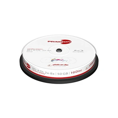 Image de Blu ray BD R DL vierge Primeon 2761312 tour 10 pc(s) 50 Go imprimable