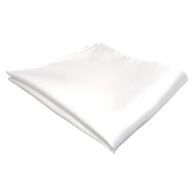 Image de TigerTie Mouchoir En satin uni polyester Dimensions : 26 x cm, Blanc., Einstecktuchgröße: ca. Länge Breite cm