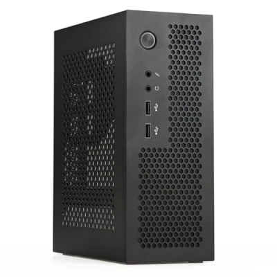 Image de Whisverse A09 HTPC Boîtier d&#039;ordinateur Mini ITX Châssis PC de USB 2.0 domestique Noir