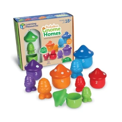Image de Learning Resources Maisons de gnomes cachés à trier, éducatifs Maternelle Section, d&#039;apprentissage pour Tout Petits, Montessori, Jouets durables, dès 18 Mois, LER3608, Multi, Taille Unique