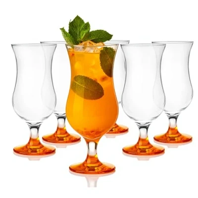 Image de Glasmark 57 0032 0420 A570032 5183_19 Lot de 6 verres à cocktail max 480 ml en bas orange