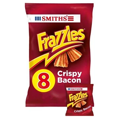 Image de Smiths Frazzles Crispy Bacon Snacks 18g x 8 per pack