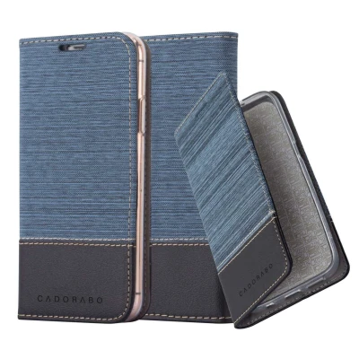 Image de Coque pour Apple iPhone 13 MINI en BLEU NOIR Housse de protection Étui avec fermeture magnétique, fonction support et compartiment carte Neuf
