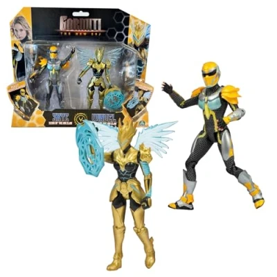 Image de Gormiti, Coffret 2 Figurines 15 cm, Scion + Gormiti associé, Modèle Air Skye et Windel, pour Les Enfants à partir de 4 Ans, GRV191, Multicouleur