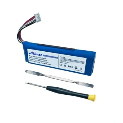 Image de Aibatt Batterie de rechange 6000 mAh pour JBL charge 2 Plus, 2+ version 1, haut parleur GSP1029102, MLP912995 2P (3,7 V/Li polymère)