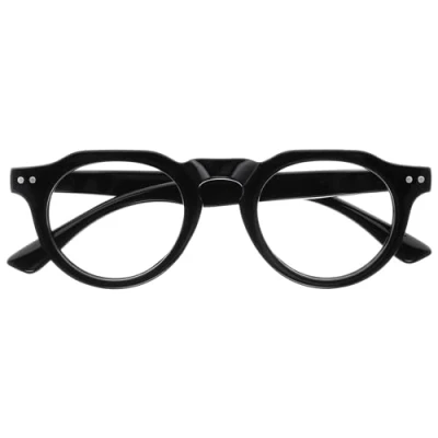 Image de OPULIZE RIO Lunettes de Lecture Anti Lumière Bleue Monture Partie Supérieure Droite Noir Hommes et Femmes Charnières à Ressort B53 1 +3.00
