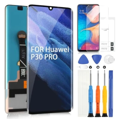 Image de ARSSLY OLED pour Huawei P30 PRO Écran LCD Digitizer VOG L29 L09 AL00 Tactile Assemblée avec Réparation Kit(Noir)