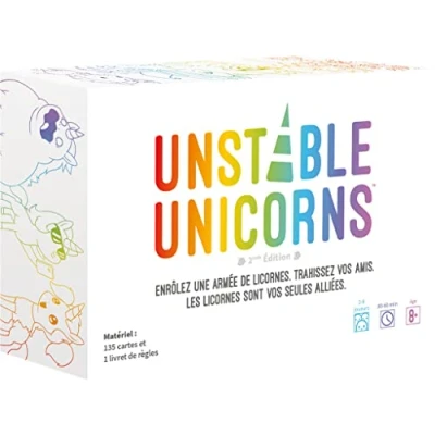 Image de Asmodee TeeTurtle Unstable Unicorns Jeu de Cartes Stratégique pour Adultes et Enfants dès 8 ans Thème : Destruction &amp; Licornes Société 2 à joueurs 30 45 min Version Française