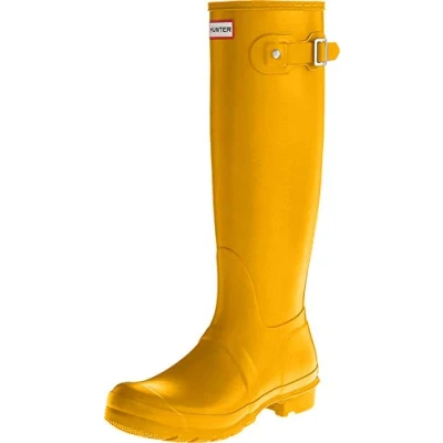 Image de Hunter Wellington Boots, Bottes Classiques Femme, Jaune (Yellow/ryl), 40/41 EU