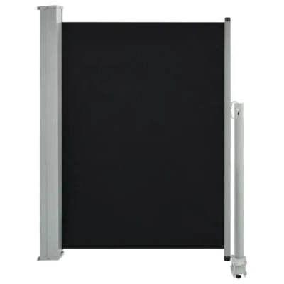 Image de vidaXL Auvent Latéral Rétractable de Patio 100x300 cm Noir Pare Vue Brise Vent