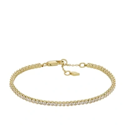 Image de Fossil Bracelet tennis All Stacked Up en laiton, doré, pour femme, JA7214710
