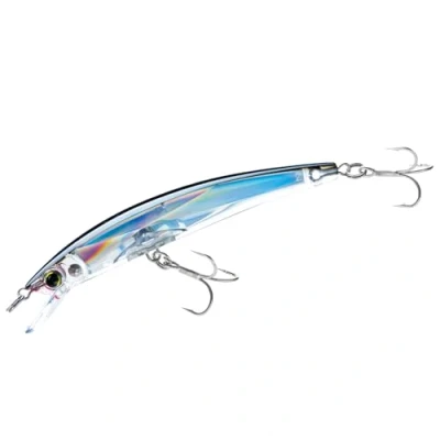 Image de Yo Zuri Crystal 3D Minnow Leurre Flottant Noir Argent 4 3/8&quot;