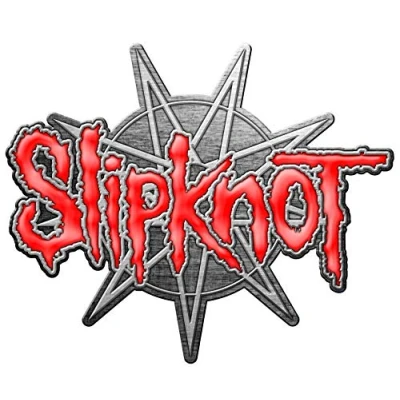 Image de rz Slipknot Badge à épingle en métal avec logo étoile 9 pointes.