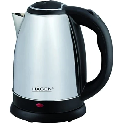 Image de Hagen Bouilloire Electrique Compacte Inox, Design Elegant, Base 360, Capacité 1,8L, Puissance 1500W HA5525 SIL Silver