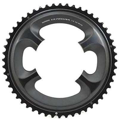 Image de SHIMANO Mixte 305851530 Ultegra 52d FC Couronne individuelle, Noir, Taille unique EU