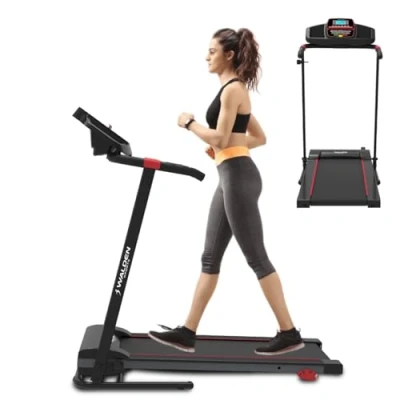 Image de Tapis de Course électrique pour la Maison Pliable 10km/h 12km/h 1 2.5PS 12 programmes prédéfinis Écran LCD km/h Modèle 2023 Inclinaison Manuelle à 3 Niveaux (F3680)