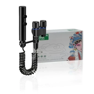 Image de Ensemble de pulvérisateur bidet, douche portable, fixation bidet pour toilettes UK, avec tuyau extensible 2 m et à double valve commande, musulmane,