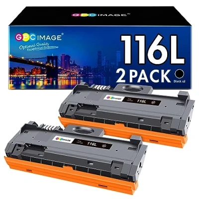Image de GPC Image D116L MLT Cartouche de Toner Remplacement Compatible pour Xpress SL M2835DW M2825ND M2825DW M2885FW M2675 M2675FN M2875FD M2625 M2625D M2626 M2626D M2676 M2825 (Noir,2 Pack)