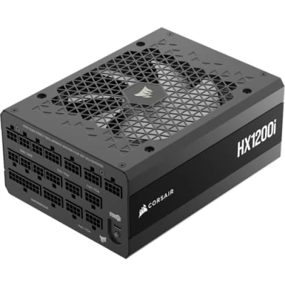 Image de Corsair HX1200i 2025, Alimentation ATX Entièrement Modulaire à Très Faible Bruit avec Câble 12V 2x6, Compatible 3.1 et PCIe 5.1, Efficacité Cybenetics Platinum, Noir