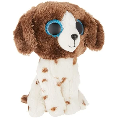 Image de Ty Beanie Boo&#039;s Peluche Muddles le chien 15 cm, Marron et Beige, TY36249