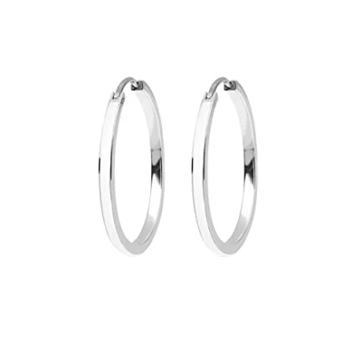 Image de Elli Hoops Classy Boucles d&#039;oreilles, Femme, Taille: One Size, Weiß